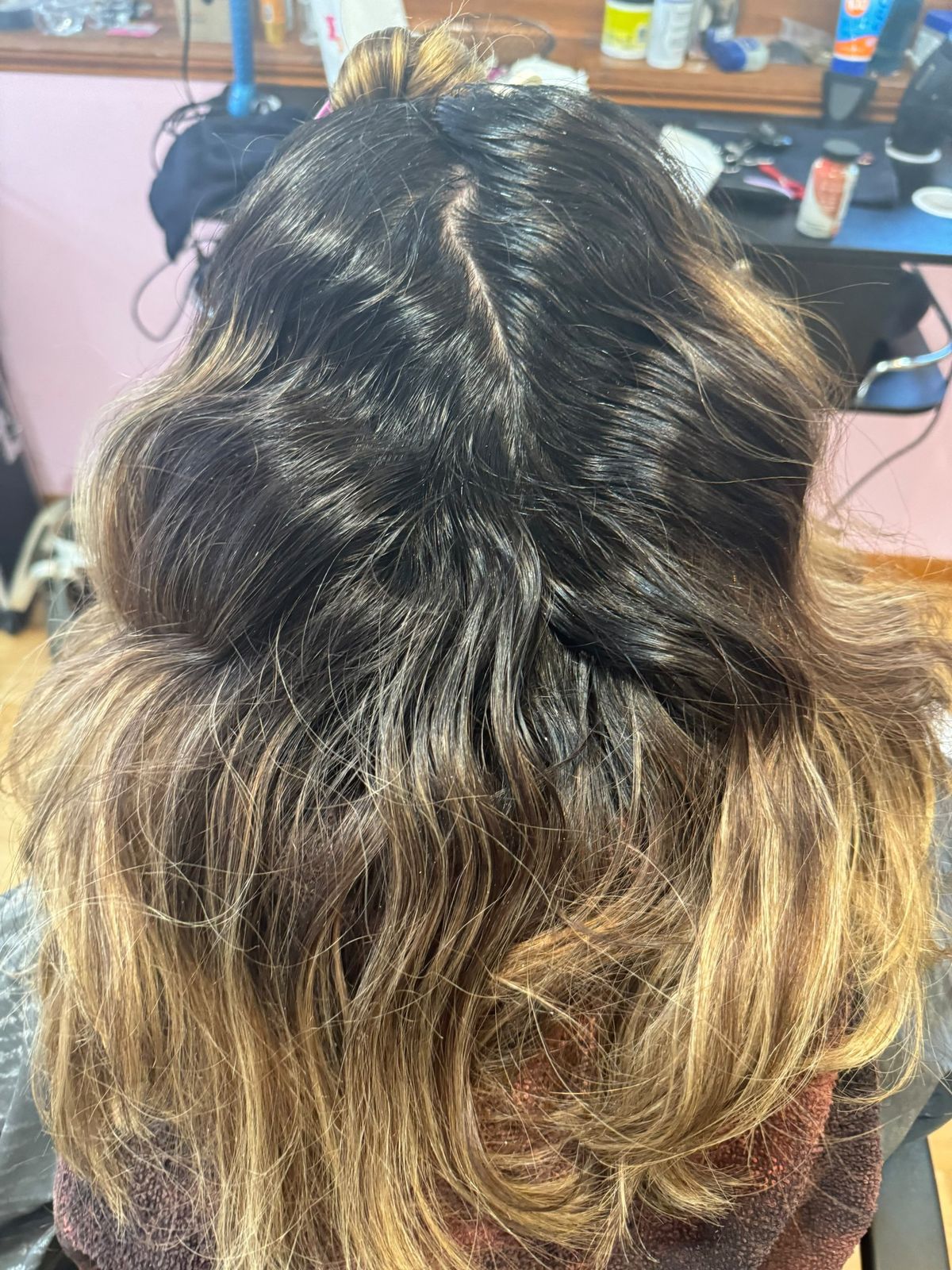 Balayage refresh — Before · MABE